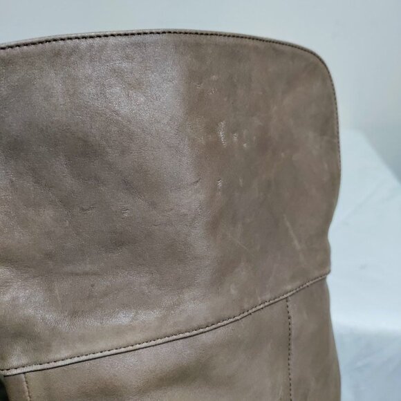 BP Genuine Leather Pull On Western Equestrian Knee High Boots Matted Brown 8.5M - Picture 8 of 16